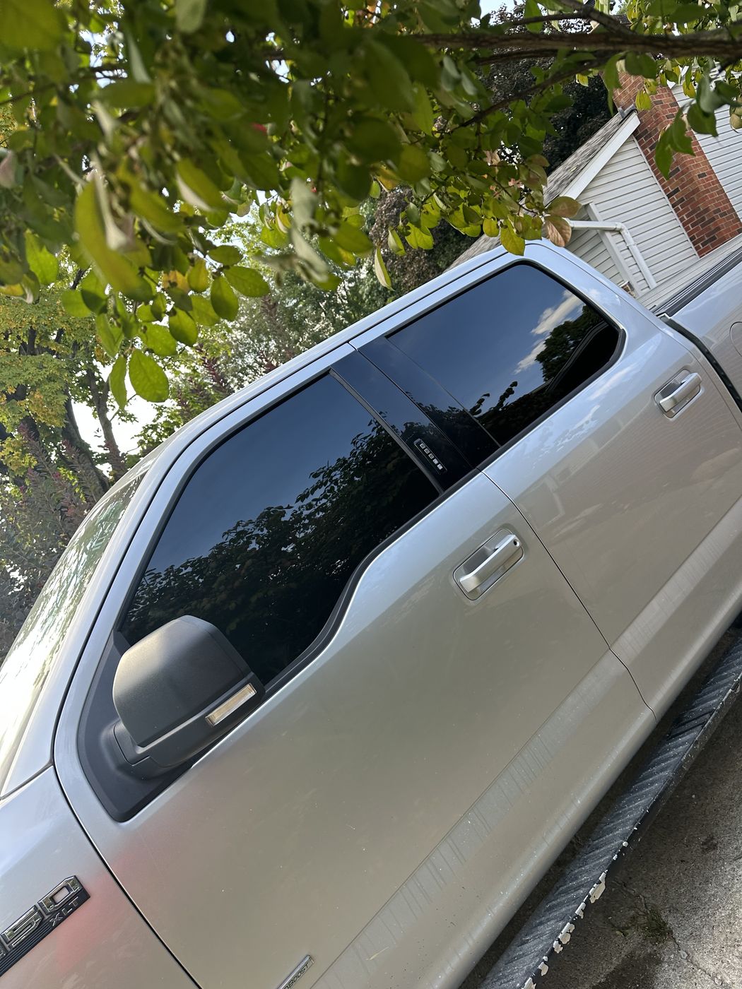 Ford F-150 XLT, passenger side with window tint by DDH Mobile Tint in Columbus, Ohio